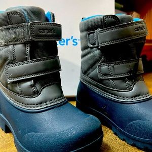 Grey and blue winter boots by Carters